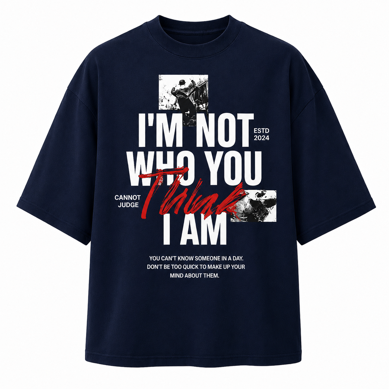 Think oversized unisex t-shirt