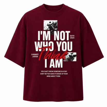Think oversized unisex t-shirt
