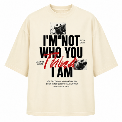 Think oversized unisex t-shirt