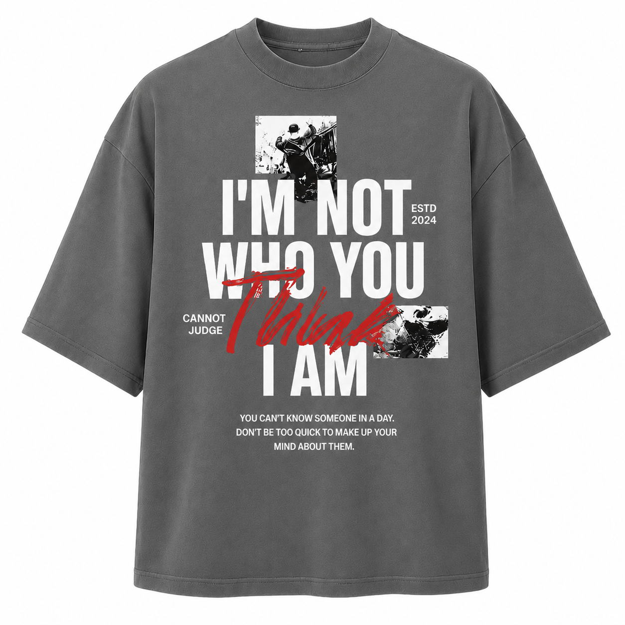 Think oversized unisex t-shirt
