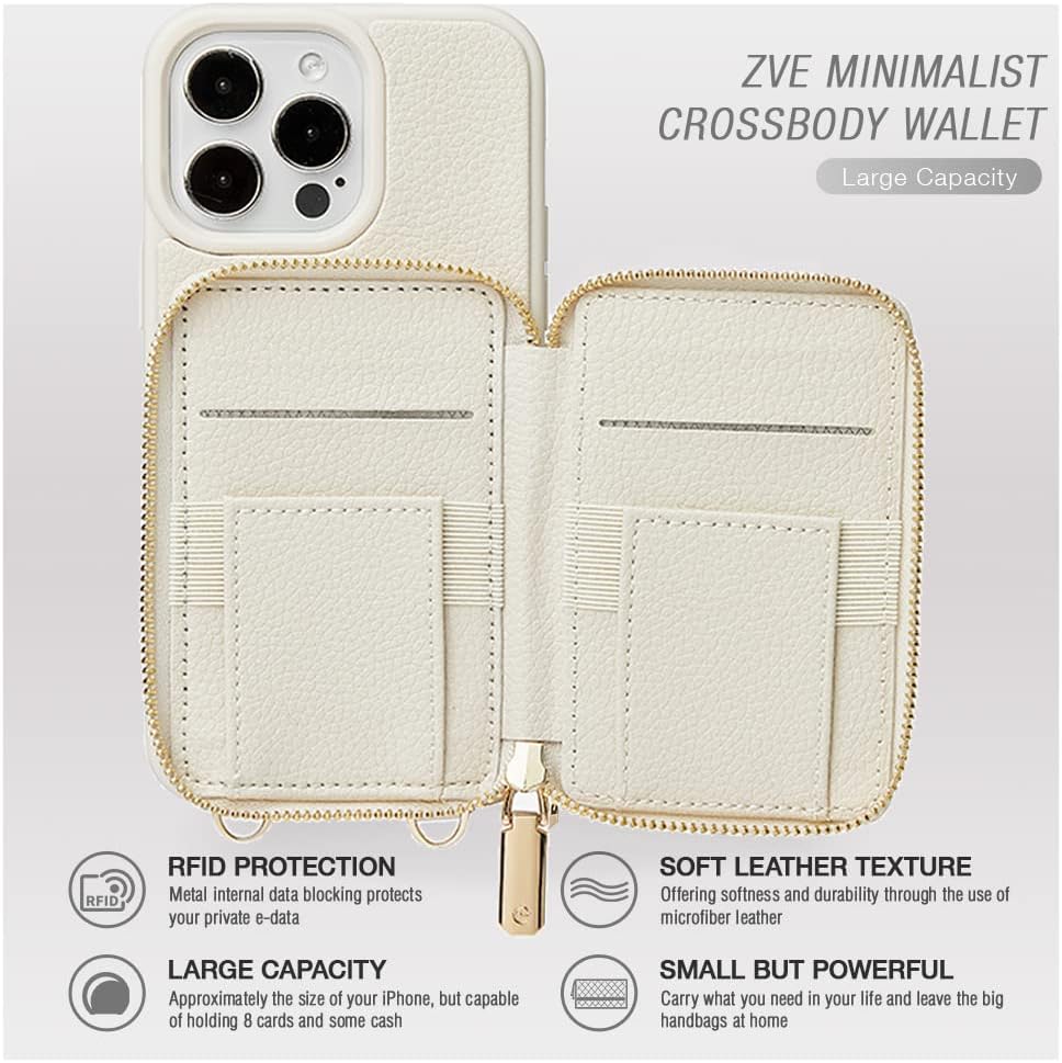 iPhone 12 Series ZVE RFID-Blocking Wallet Case.