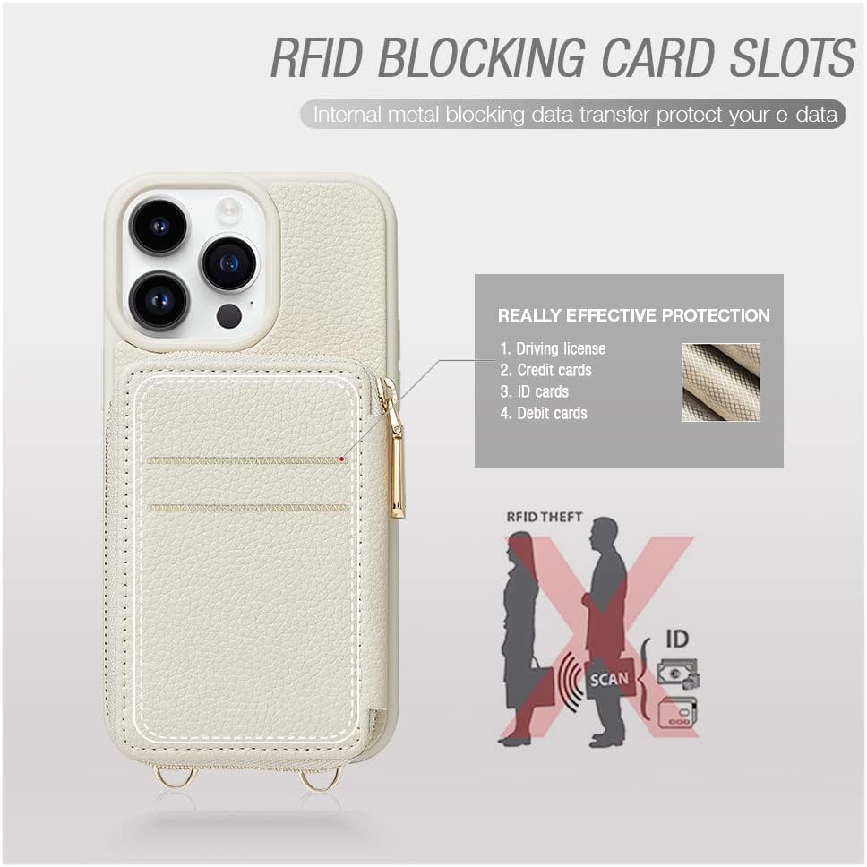 iPhone 12 Series ZVE RFID-Blocking Wallet Case.