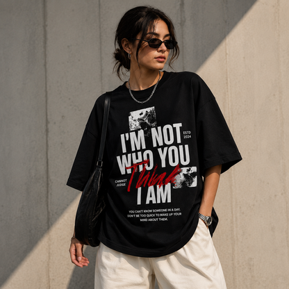 Think oversized unisex t-shirt