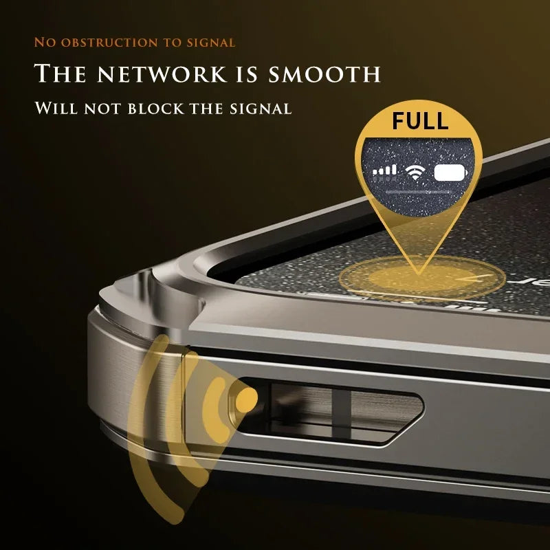 iPhone 12 Series Metal Hollow Armor Cover