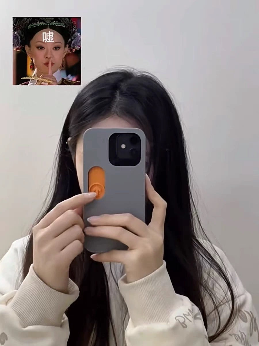 iPhone 13 Series 3D Printed Sliding Middle Finger Phone Case