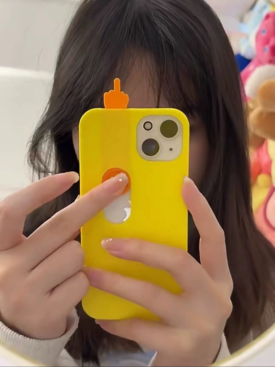 iPhone 13 Series 3D Printed Sliding Middle Finger Phone Case