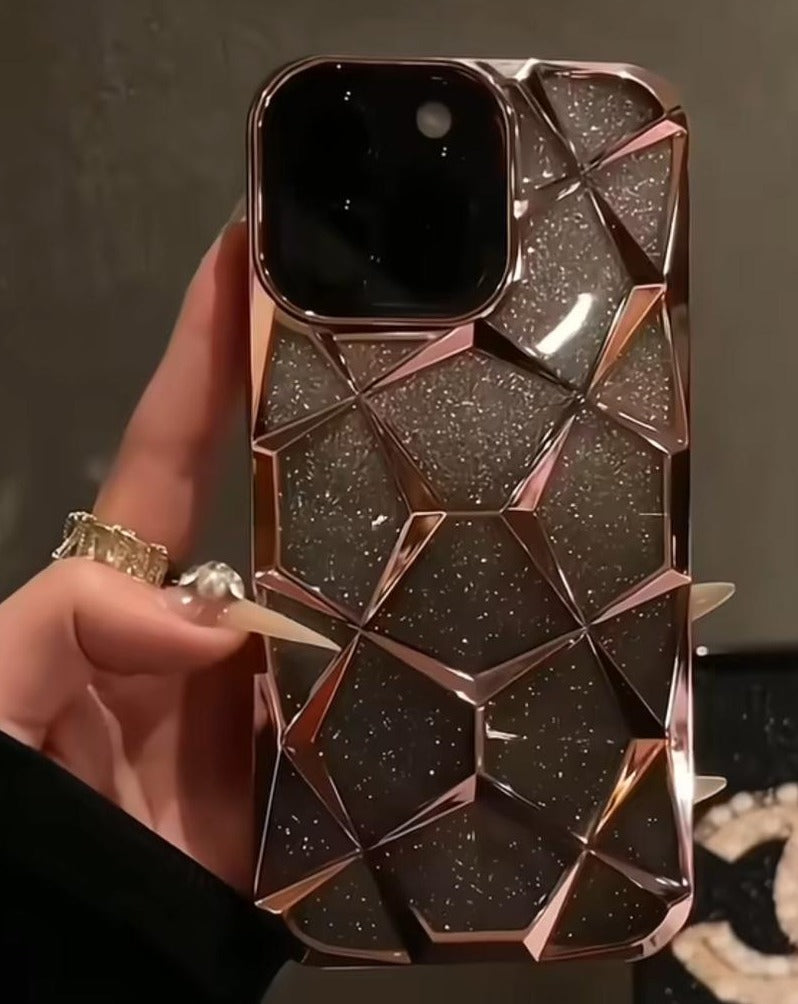 iPhone 13 Series Glitter Three-Dimensional Diamond Mobile Phone Case