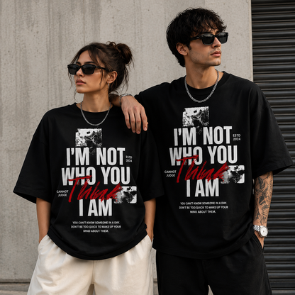 Think oversized unisex t-shirt