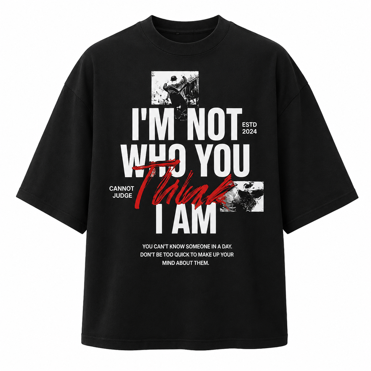 Think oversized unisex t-shirt